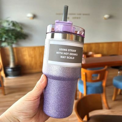 Custom Logo 20 oz / 30 oz roestvrij staal geïsoleerde waterbeker met stro