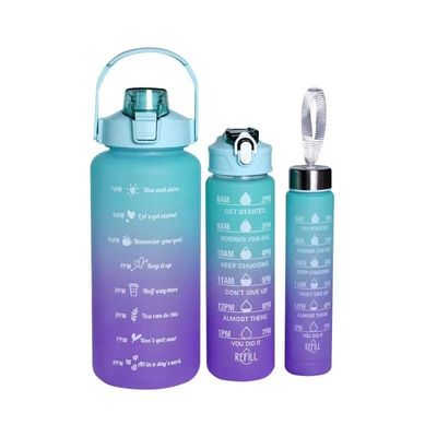 Warme kinderen 3 in 1 set fles met stro voor kinderen school 2000 ml 900 ml 300 ml capaciteit