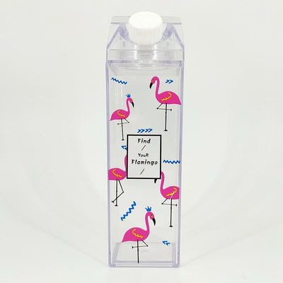 Contemporary 17oz 500ml Food Grade Plastic Outdoor Clear Milk Vierkante Karton Waterfles