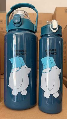 Gepersonaliseerd logo Acceptabele paarse waterfles voor fitnessliefhebbers en sporters