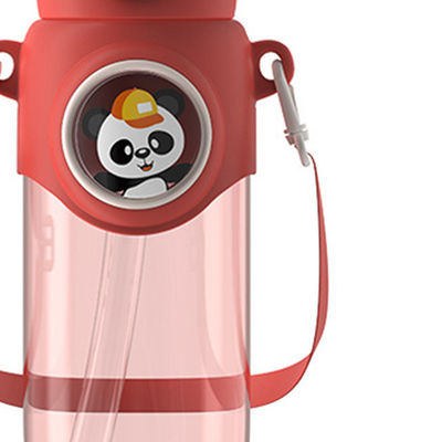 2023 Trending Plastic waterfles met dubbele slang en lange rieten Unisex