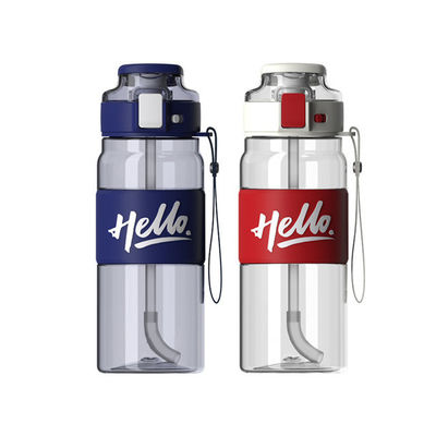 Straw type waterflessen Custom Direct Drinking Eco lege plastic flessen met handvat