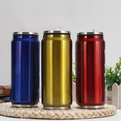 Amerikaanse stijl roestvrij staal cola fles kan vacuüm thermos blikken water cola fles