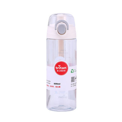 600 ml Tritan transparante waterfles Plastic sport drinkfles met deksel