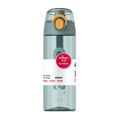 600 ml Tritan transparante waterfles Plastic sport drinkfles met deksel