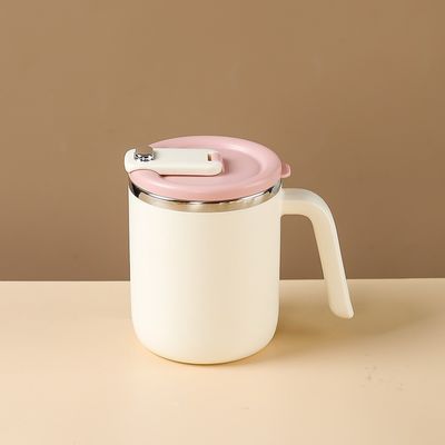 500 ml roestvrijstalen koffiekop Breed mond Custom Design Draagbaar met handvat en deksel