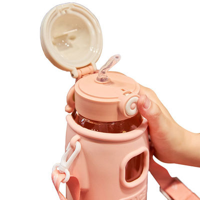 Voorraad school lekbestendig Tritan Drinkwaterfles met stro deksels herbruikbaar Reis Sport Kamperen Kinderen Plastic waterbeker