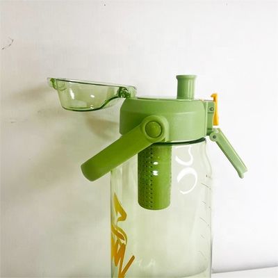 Reizigers Fruit Waterfles 1000 ml Tritan Sport Plastic Teabag Infusiefles