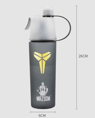 400/600 ml Buitensportwaterbeker van kunststof met waterstroommethode