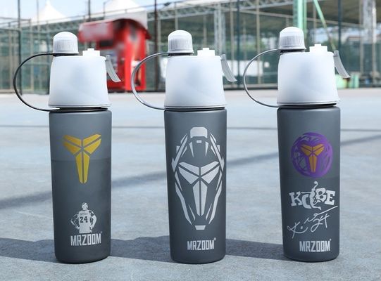 400/600 ml Buitensportwaterbeker van kunststof met waterstroommethode