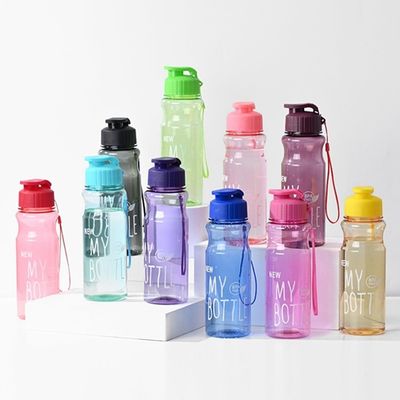 500 ml transparante PET-plastic heldere waterfles gepersonaliseerd voor buiten hydratatie