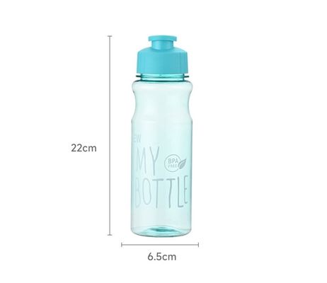 500 ml transparante PET-plastic heldere waterfles gepersonaliseerd voor buiten hydratatie