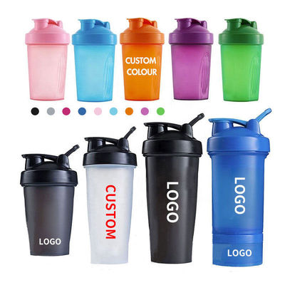 700 ml Tritan Plastic Shaker Cup met roestvrij bal en handvat Custom Logo Printing