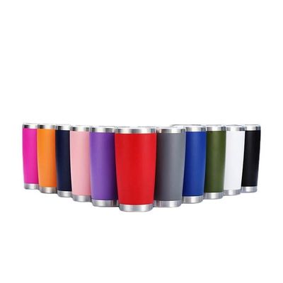 20oz dubbelwand roestvrij staal vacuümgeïsoleerd glas met deksel Duurzaam en stijlvol