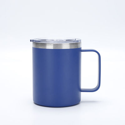 Duurzaam 12oz metaal 304 roestvrij staal Warm reis koffiebeker met handvat voor feest