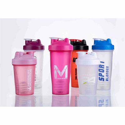 Populaire kleine 400 ml glitter plastic shaker fles voor bubbel thee en outdoor sport