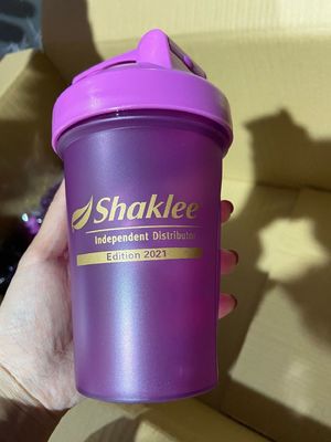 Populaire kleine 400 ml glitter plastic shaker fles voor bubbel thee en outdoor sport