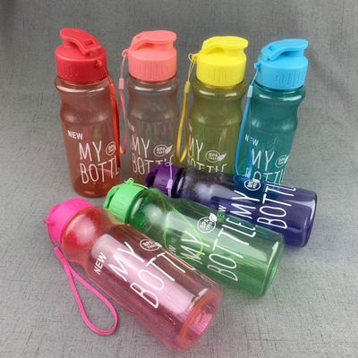 Zelfrijdend reizen 500 ml BPA-vrije waterfles met lekvrije dop en helder materiaal