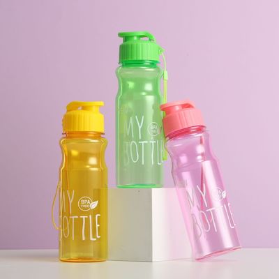 500 ml plastic waterflessen in bulk Draagbare heldere drinkbekers voor voorraad
