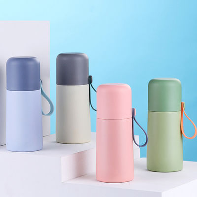 280 ml/500 ml 304 roestvrij staal eenvoudig draagbaar mini kogel thermosfles met touw