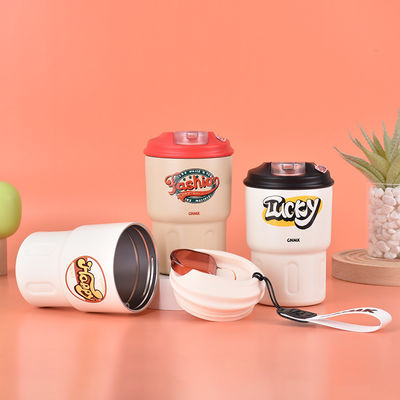 Custom Logo 350ml roestvrijstalen beker Draagbare reiswaterfles voor studentencadeau