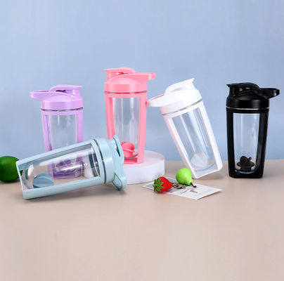 Draagbare Shake Cup met Custom Logo Gezondheid Fitness Fruit Kleur Plastic Salad Shaker