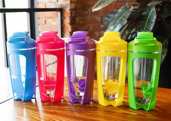 Draagbare Shake Cup met Custom Logo Gezondheid Fitness Fruit Kleur Plastic Salad Shaker
