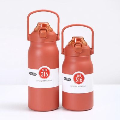 Draagbare waterfles met springkap voor buitenactiviteiten van 304 roestvrij staal