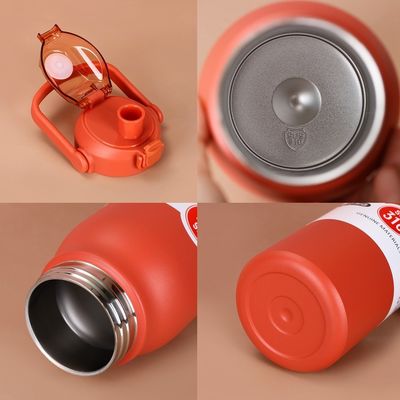 Draagbare waterfles met springkap voor buitenactiviteiten van 304 roestvrij staal