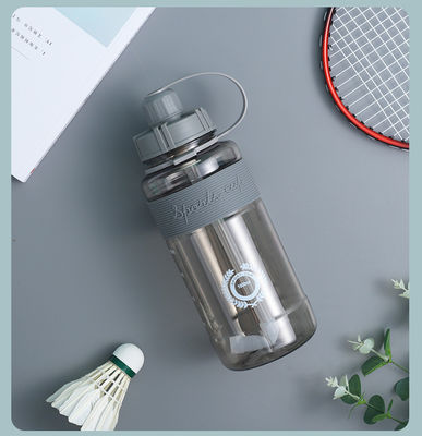 Unisex Direct Drinking 1000ml BPA-vrij Tritan Motivational Gym Plastic waterfles met tijdmarker