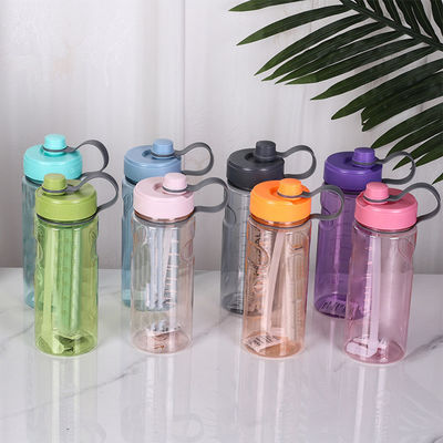 TOUR Gepersonaliseerd Logo Vierkante Drinkfles Bevroren lekkagebestendige Plastic Vierkante Waterfles