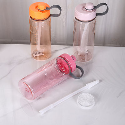 TOUR Gepersonaliseerd Logo Vierkante Drinkfles Bevroren lekkagebestendige Plastic Vierkante Waterfles