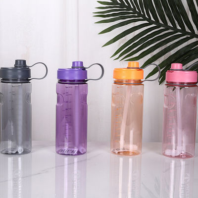 TOUR Gepersonaliseerd Logo Vierkante Drinkfles Bevroren lekkagebestendige Plastic Vierkante Waterfles