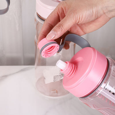 TOUR Gepersonaliseerd Logo Vierkante Drinkfles Bevroren lekkagebestendige Plastic Vierkante Waterfles