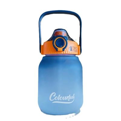 Outdoor sport/camping hoogwaardige plastic beker met stro en grote capaciteit