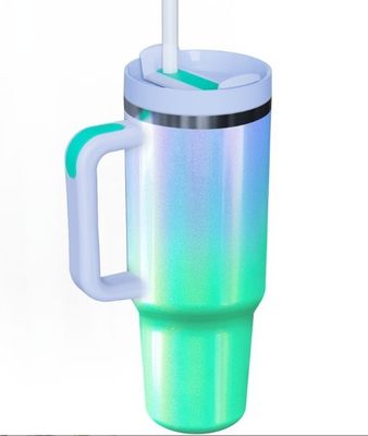 Gepersonaliseerde kleur 40oz capaciteit roestvrij staal reis tumbler met handvat voor On-the-go