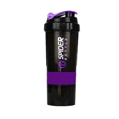 Fitness BPA-vrij Plastic Protein Shaker Bottle Cup met Mixer en Glitter Design