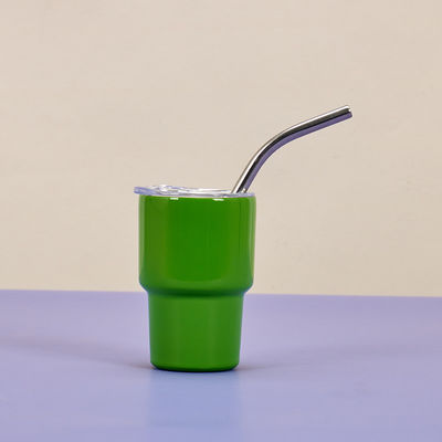 2 oz roestvrij staal waterfles American Style Design Mini Pocket Cup met rietjes