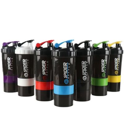 Unisex Custom Logo 500ml Bpa Free Shaker Fles PP Milk Shake Cup Proteïne poeder Fitness Gym Sport Waterfles Met Mengbal