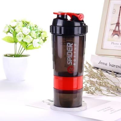 Unisex Custom Logo 500ml Bpa Free Shaker Fles PP Milk Shake Cup Proteïne poeder Fitness Gym Sport Waterfles Met Mengbal