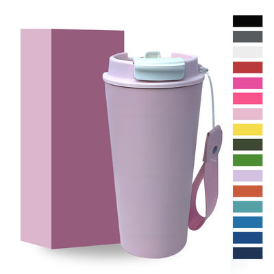 Aangepaste kleurrijke koffiebeker Draagbaar 350ml/500ml Geschenk voor studenten Moderne design stijl