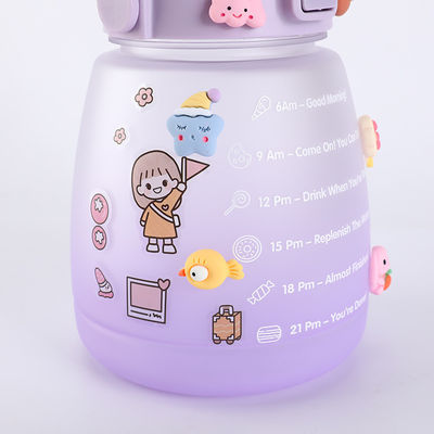 Klantgerichte service 45 oz waterfles voor kinderen met sticker en grote capaciteit