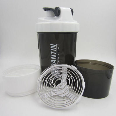 500 ml Drielagen Plastic Gym Fitness Protein Shaker Waterfles voor Outdoor Sports
