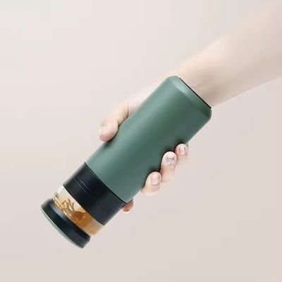 500 ml Separatiefilter Roestvrij staal Vacuumglasfles Geïsoleerde Draagbare Theekop