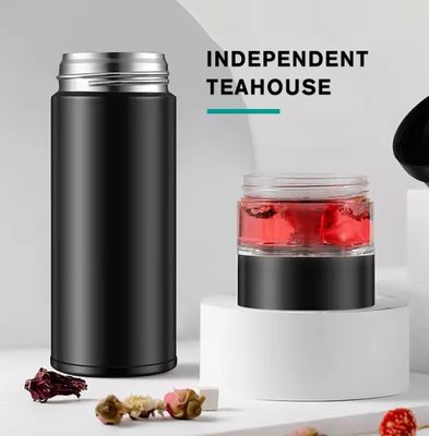 500 ml Separatiefilter Roestvrij staal Vacuumglasfles Geïsoleerde Draagbare Theekop