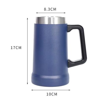 Bedrijfscadeautjes 710 ml grote capaciteit Custom Sport 304 roestvrij staal waterbeker met handvat