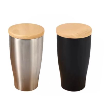 Draagbare creatieve 350 ml Vintage houtgraan plastic waterfles voor reizen
