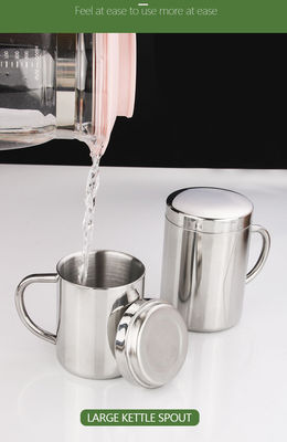 Aanpasbare 304 roestvrijstalen waterfles met handvat en deksel 210ml/300ml/400ml Direct