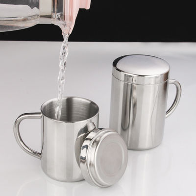 Aanpasbare 304 roestvrijstalen waterfles met handvat en deksel 210ml/300ml/400ml Direct