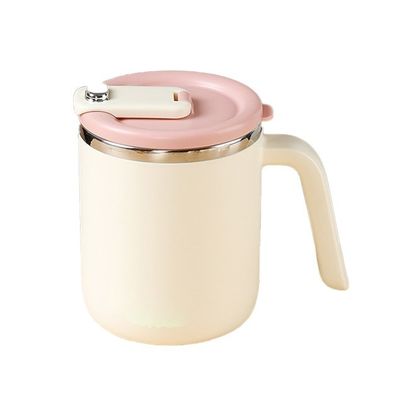 500 ml Custom Logo Dubbele laag roestvrijstalen geïsoleerde reisbeker met handvatdeksel